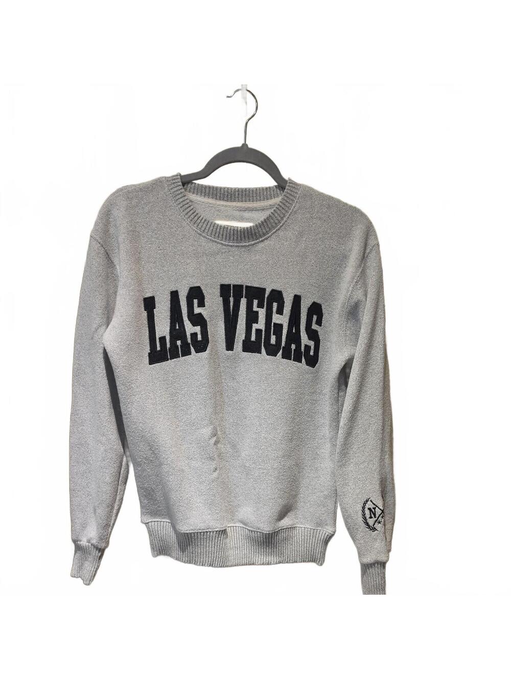 New York Popular Las Vegas Sweatshirt Adult small Gray Black NWOT